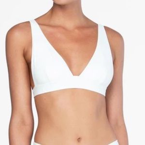 Anthropologie Peony Bikini Hi Tri Top Triangle
